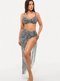 Bias Twist Mesh Sarong Coverup