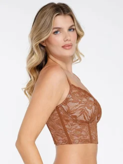Full Coverage Longline Underwire Lace Bralette