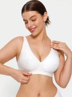 Seamless Wireless Jelly Comfort Plunge Bra