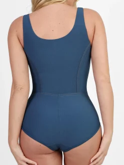Shapewear Denim Tummy Control Corset Bodysuit