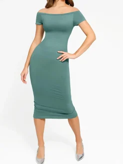 Shapewear Eco-Friendly Sculpting Midi Dress Set