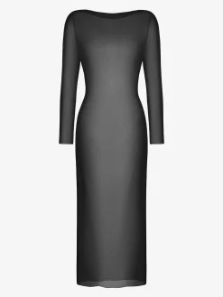 Shapewear Lace Dress Sheer Mesh Cover-Up Set