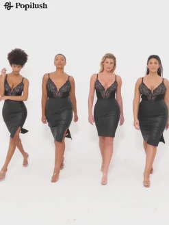 Shapewear Leather Sculpting Bodysuit or Skirt or Legging