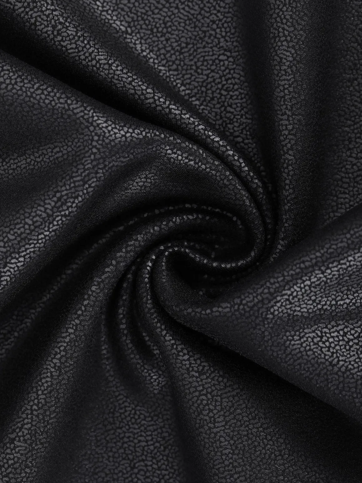 Shapewear Mock Neck Leather Sculpting Bodysuit Skirt Set