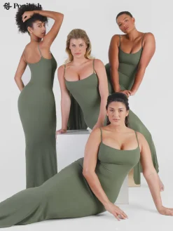 Shapewear Modal Slimming Maxi Slip Dress