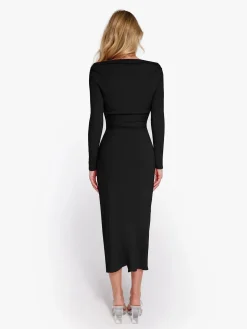 Shapewear Rib Modal Off-the-Shoulder Top Sculpting Skirt Set