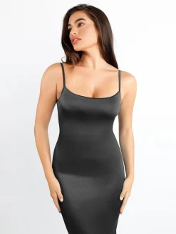 Shapewear Shine Slimming Tummy Control Maxi Slip Dress