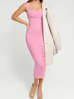 Shapewear Sleeveless Square Neck Slimming Seamless Dress