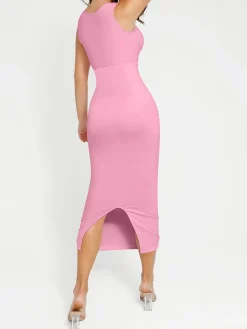 Shapewear Sleeveless Square Neck Slimming Seamless Dress