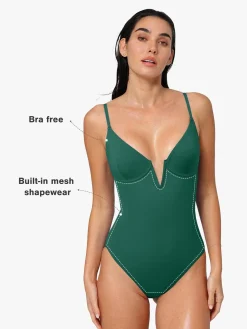 Shapewear Solid Sculpting One-Piece Swimsuit